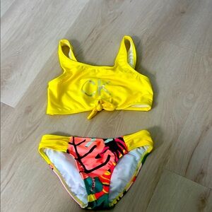 Calvin Klein Kids Bright Yellow Bikini Set